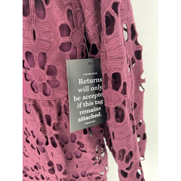 TUCKERNUCK Merlot Lace Calliope Dress NWT Size Small - Picture 11 of 12